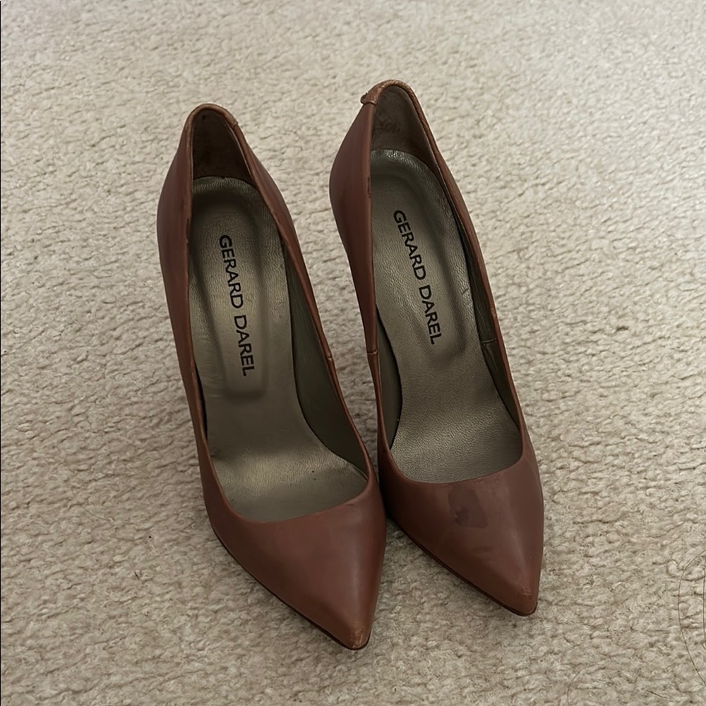 Gerard Darel Medium Brown Leather Women's Heels